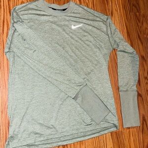 Nike running fri fit long sleeve light green